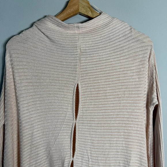 Free People We the Free Lover Rib Thermal Top Women's Small Pink Sweater Coastal - Picture 10 of 14